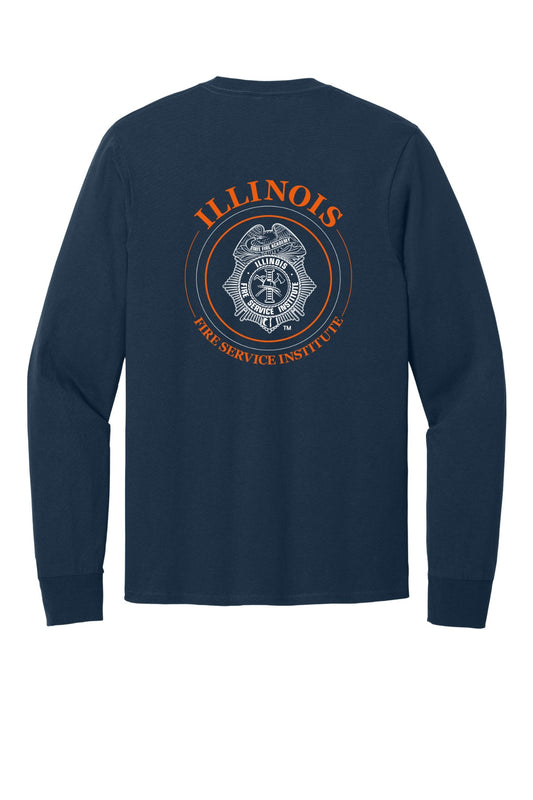 IFSI Webstore - Port & Company Long Sleeve Core Cotton Tee - 2023 Circle Back - PC54LS [Navy] Back