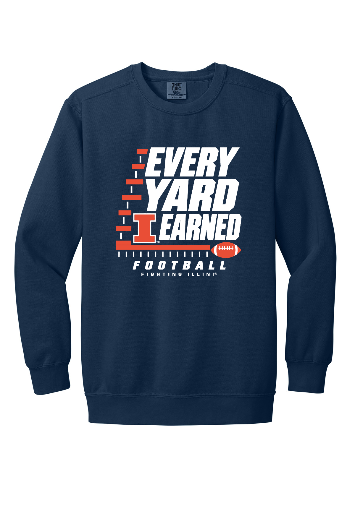 Fighting Illini - Every Yard Earned - 1566 True Navy