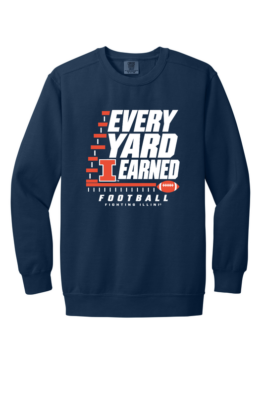 Fighting Illini - Every Yard Earned - 1566 True Navy