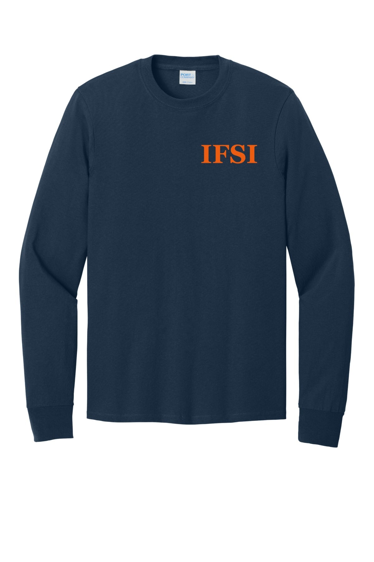 IFSI Webstore - Port & Company Long Sleeve Core Cotton Tee - 2023 Circle Back - PC54LS [Navy] Front