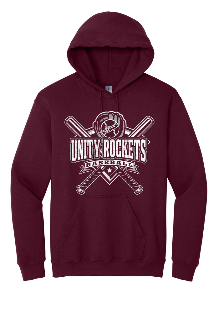 Unity - Baseball - Design 3 - Hooded Sweatshirt - Gildan 18500
