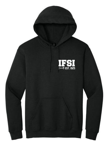 IFSI Webstore - Gildan Heavy Blend Hooded Sweatshirt - 2026 Never Stop Training - 18500 [Black] Front