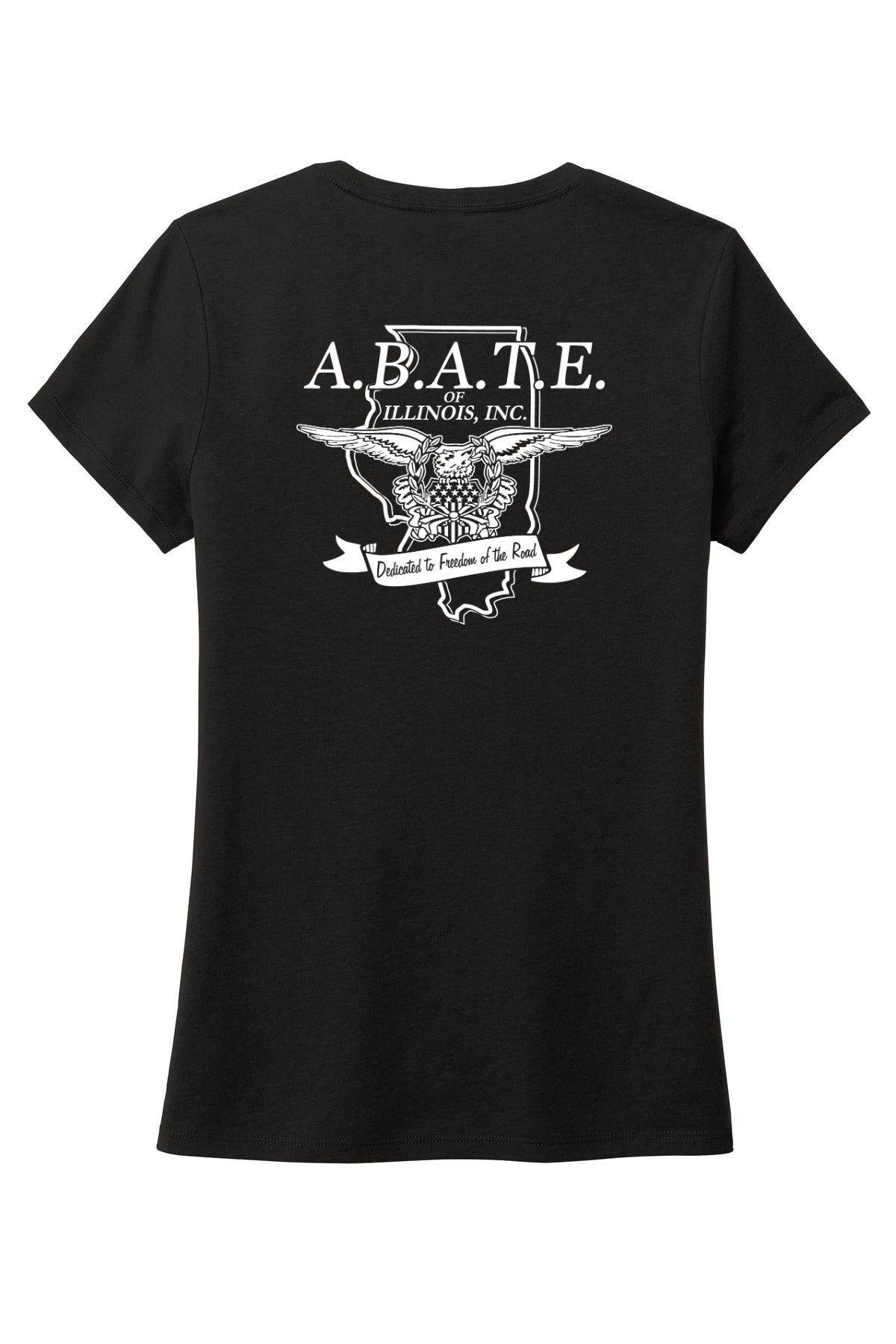 Abate Design 01 District Women's Perfect Tri Tee Black back