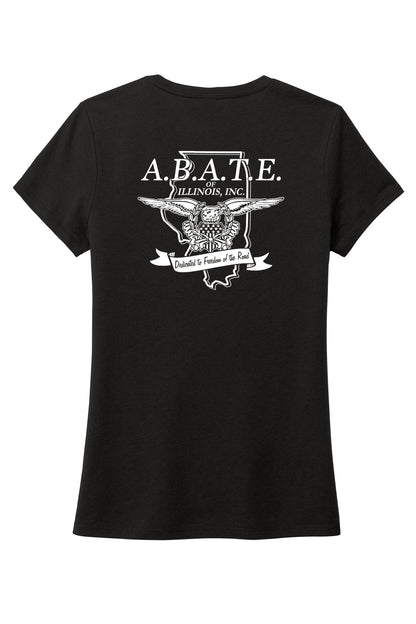 Abate Design 01 District Women's Perfect Tri Tee Black back