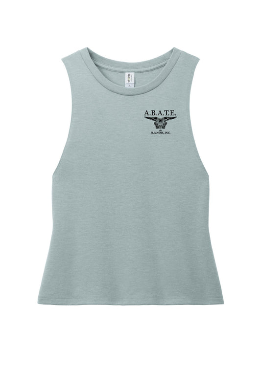 Abate Design 01 Allmade Women's Tri-Blend Muscle Tank Aluminum Grey front
