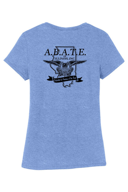 Abate Design 01 District Women's Perfect Tri Tee Maritime Frost back