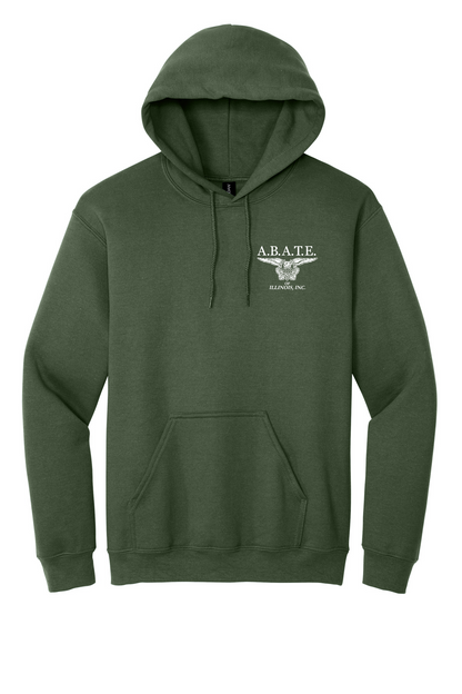 Abate - Abate of illinois - Design 01 - Hoodies - Gildan 18500 - Military Green - Front