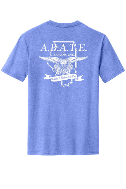 Abate Design 01 District Perfect Blend CVC Tee DM108 Electric Purple Heather back