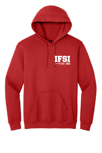 IFSI Webstore - Gildan Heavy Blend Hooded Sweatshirt - 2026 Never Stop Training - 18500 [Red] Front