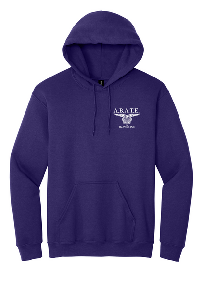 Abate - Abate of illinois - Design 01 - Hoodies - Gildan 18500 - Purple - Front