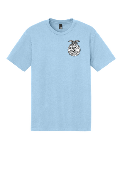 Arcola FFA Agriculture design, front of Ice Blue tee