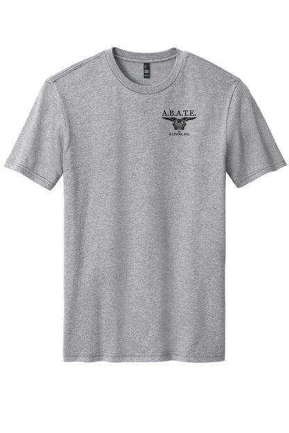 Abate Design 01 District Perfect Blend CVC Tee DM108 Light Heather Grey front