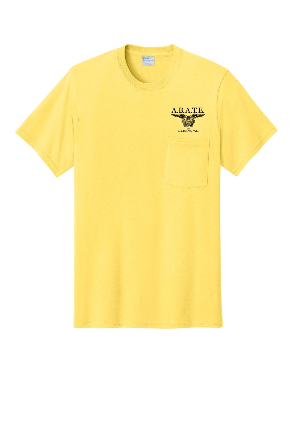 Abate Design 01 Pocket Tee Yellow front