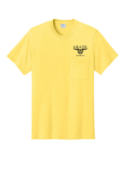 Abate Design 01 Pocket Tee Yellow front