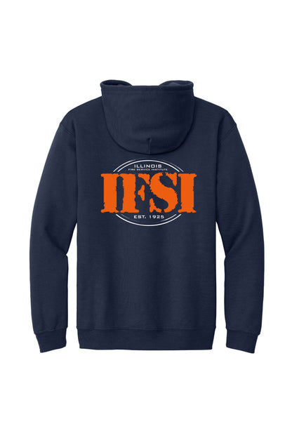 IFSI Webstore - Gildan Heavy Blend Full-Zip Hooded Sweatshirt - 2026 Teach Train - 18600 [Navy] Back