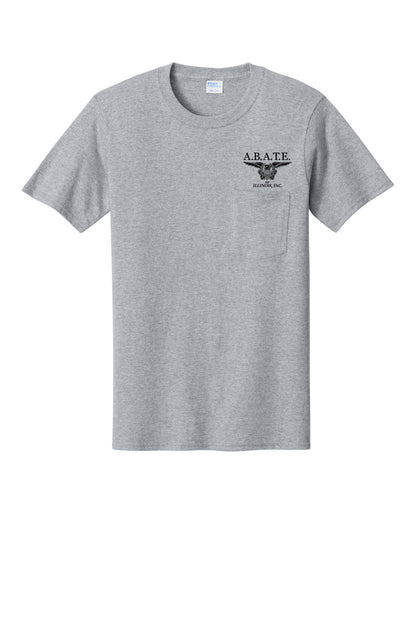 Abate Design 01 Pocket Tee Athletic Heather front