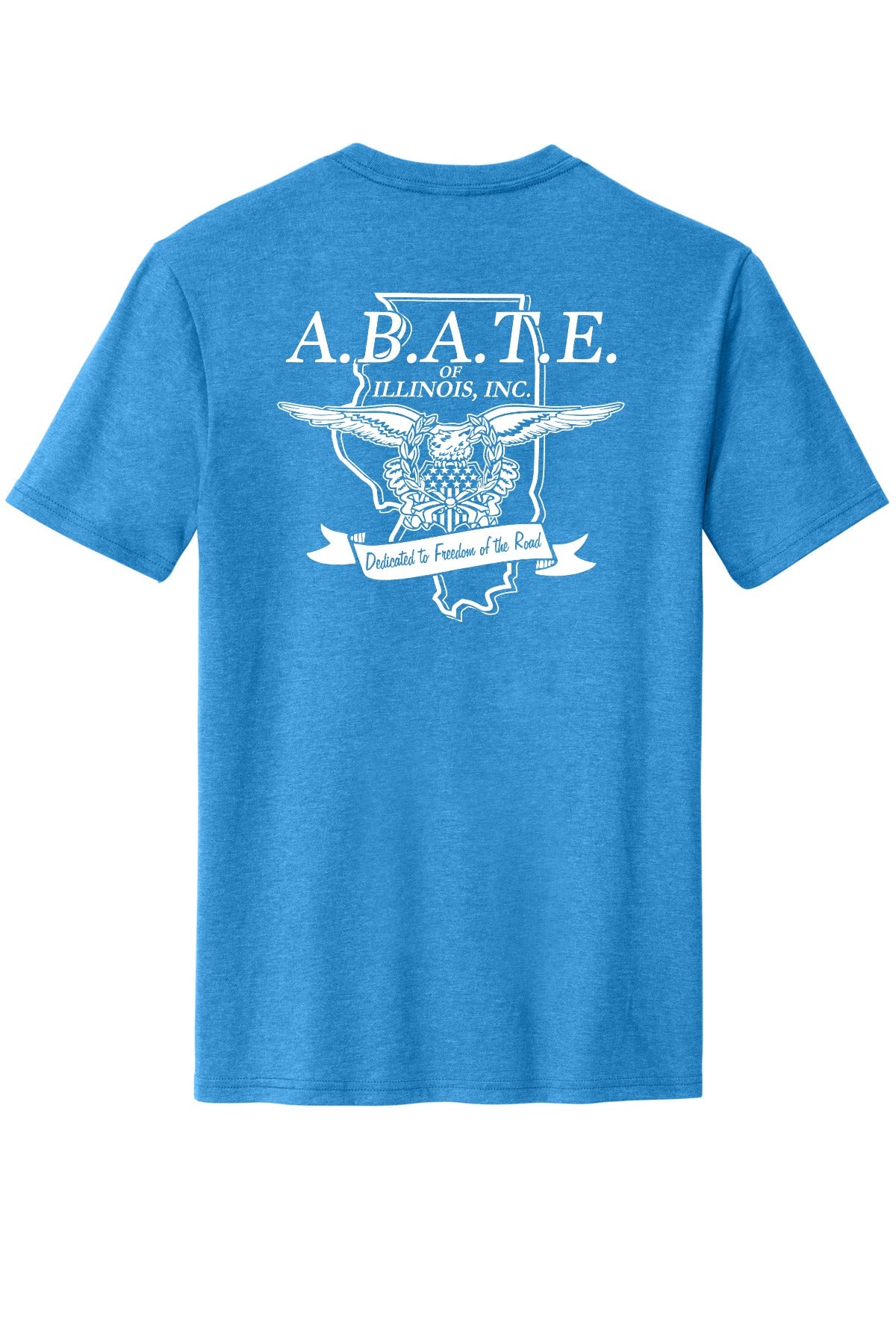 Abate Design 01 District Perfect Blend CVC Tee DM108 Heathered Bright Turquoise back