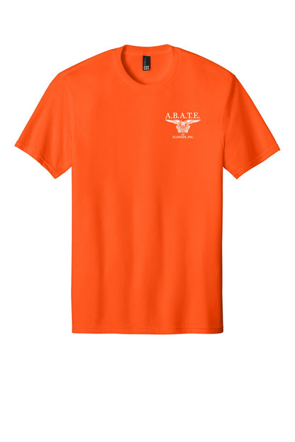 Abate Design 01 District Perfect Blend CVC Tee DM108 S. Orange front