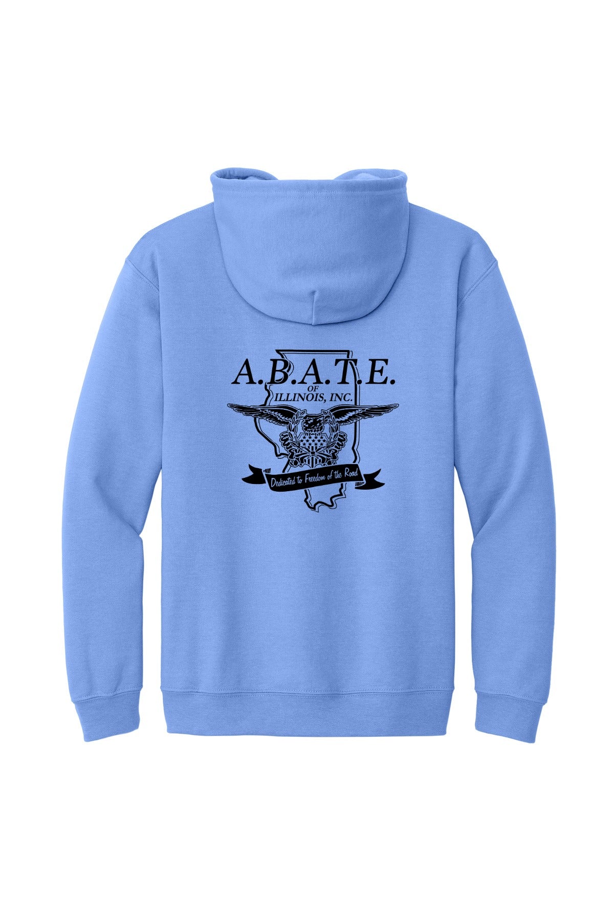 Abate Design 01 Full-Zip Hoodie Carolina Blue back