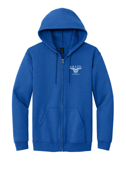 Abate Design 01 Full-Zip Hoodie Royal front