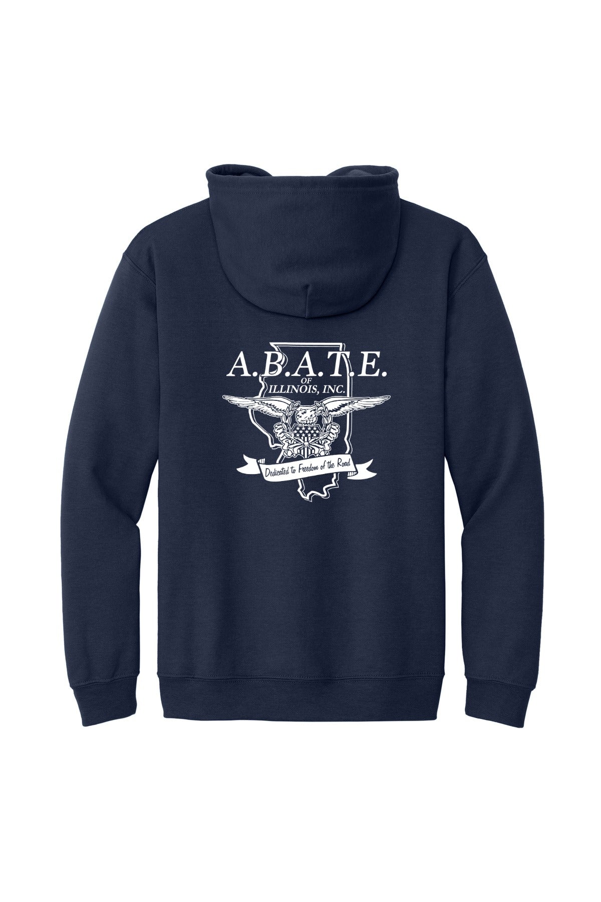 Abate Design 01 Full-Zip Hoodie Navy back