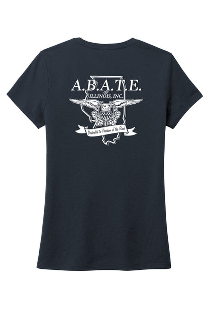 Abate Design 01 District Women's Perfect Tri Tee New Navy back