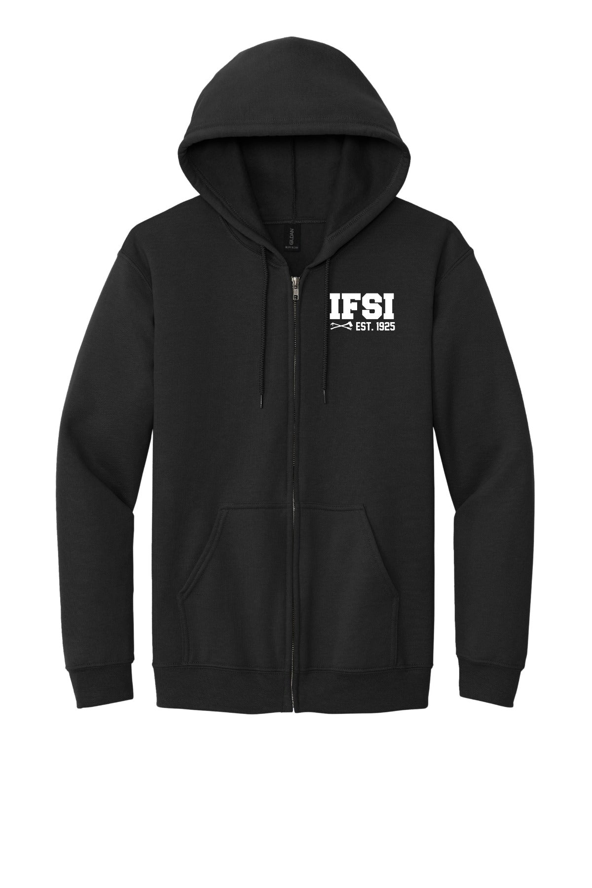IFSI Webstore - Gildan Heavy Blend Full-Zip Hooded Sweatshirt - 2026 Never Stop Training - 18600 [Black] Front