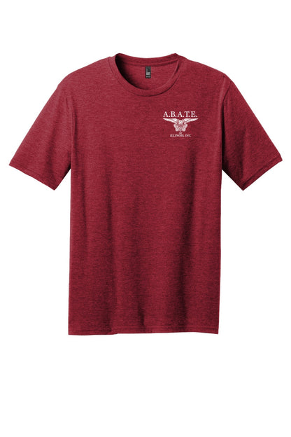 Abate Design 01 District Perfect Blend CVC Tee DM108 Red Fleck front