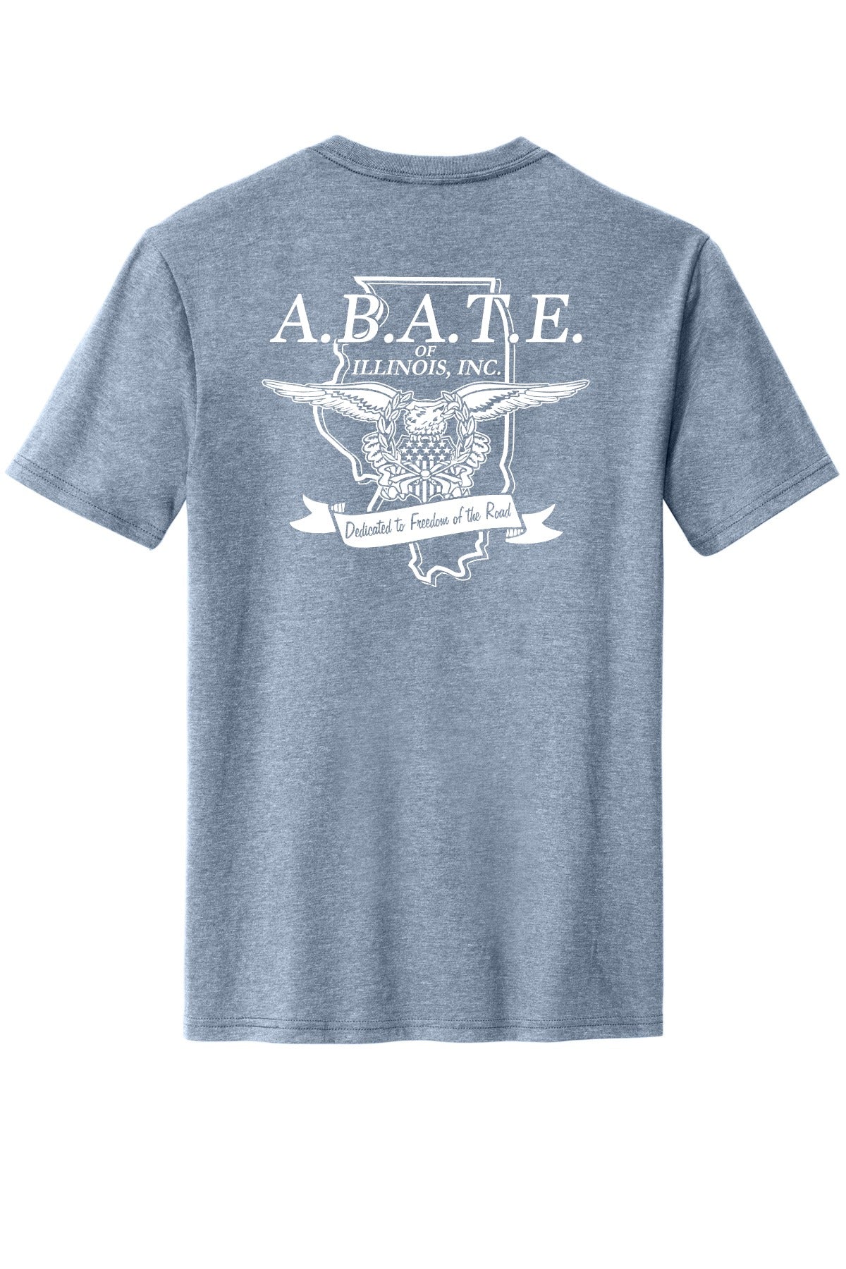 Abate Design 01 District Perfect Blend CVC Tee DM108 Flint Blue Heather back