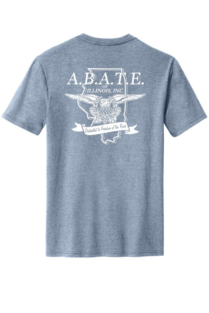 Abate Design 01 District Perfect Blend CVC Tee DM108 Flint Blue Heather back
