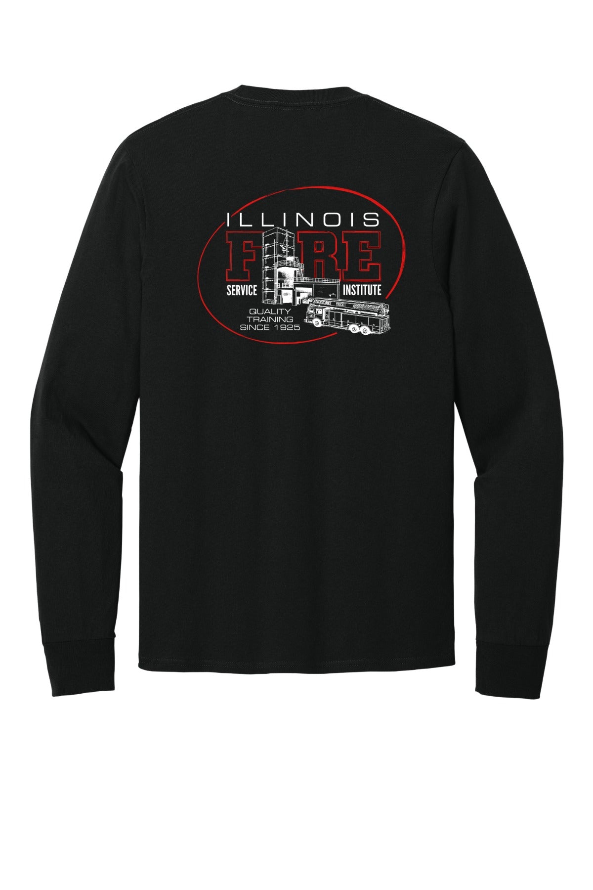 IFSI Webstore - Port & Company Long Sleeve Core Cotton Tee - 2026 Quality Training - PC54LS [Jet Black] Back