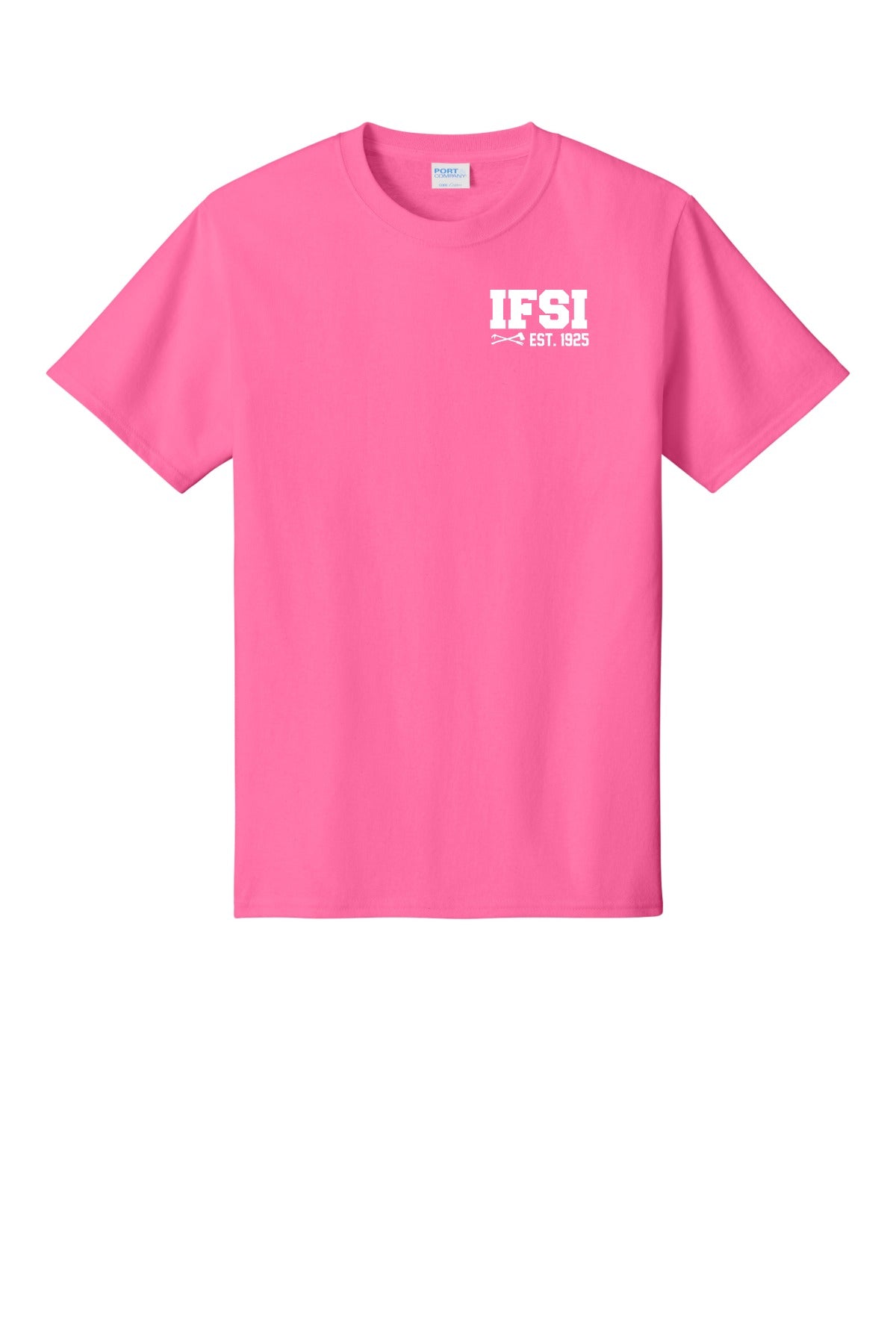 IFSI Webstore - Port & Company Core Cotton Tee - 2026 Never Stop Training - PC54 [Neon Pink] Front