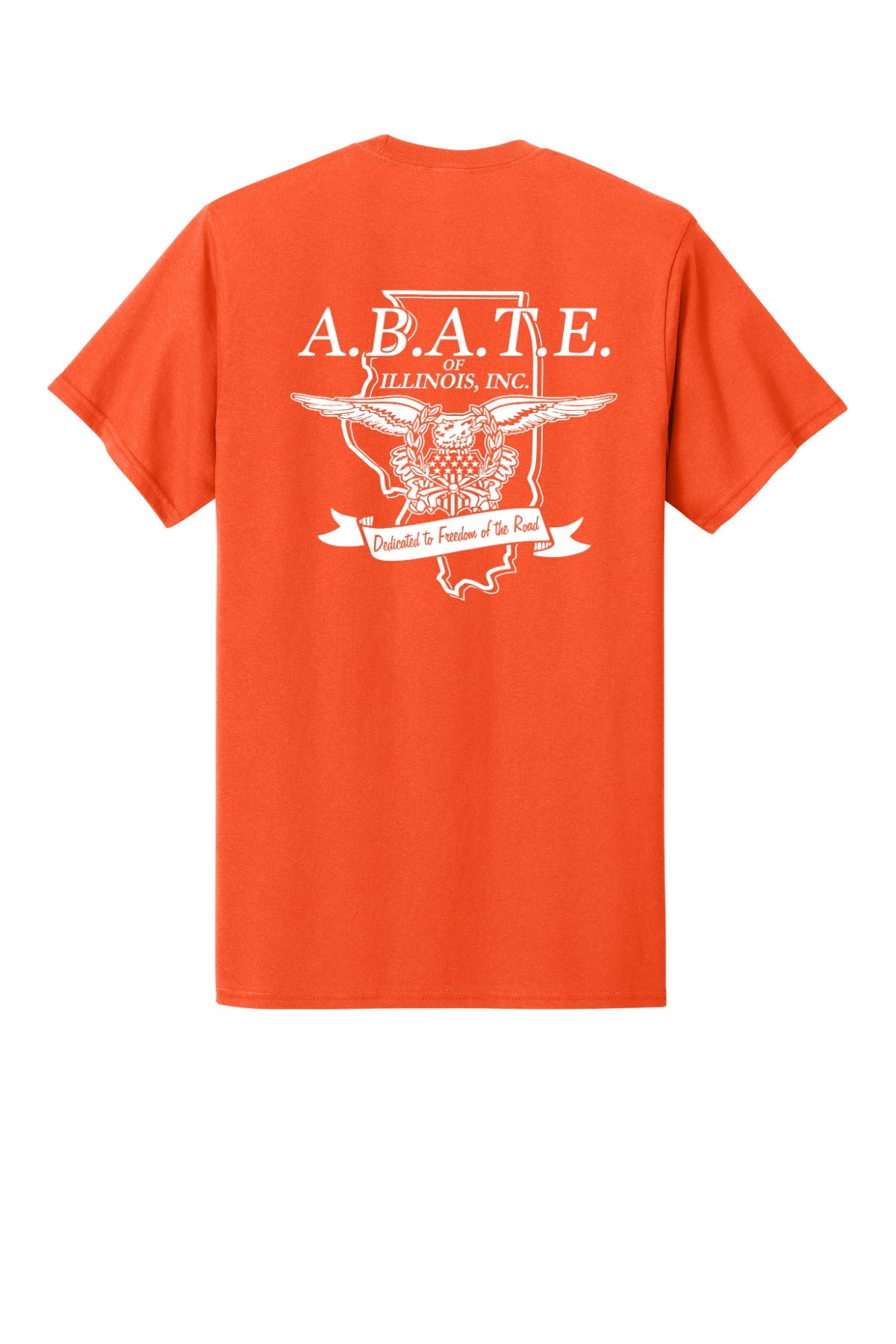 Abate Design 01 Pocket Tee Orange back