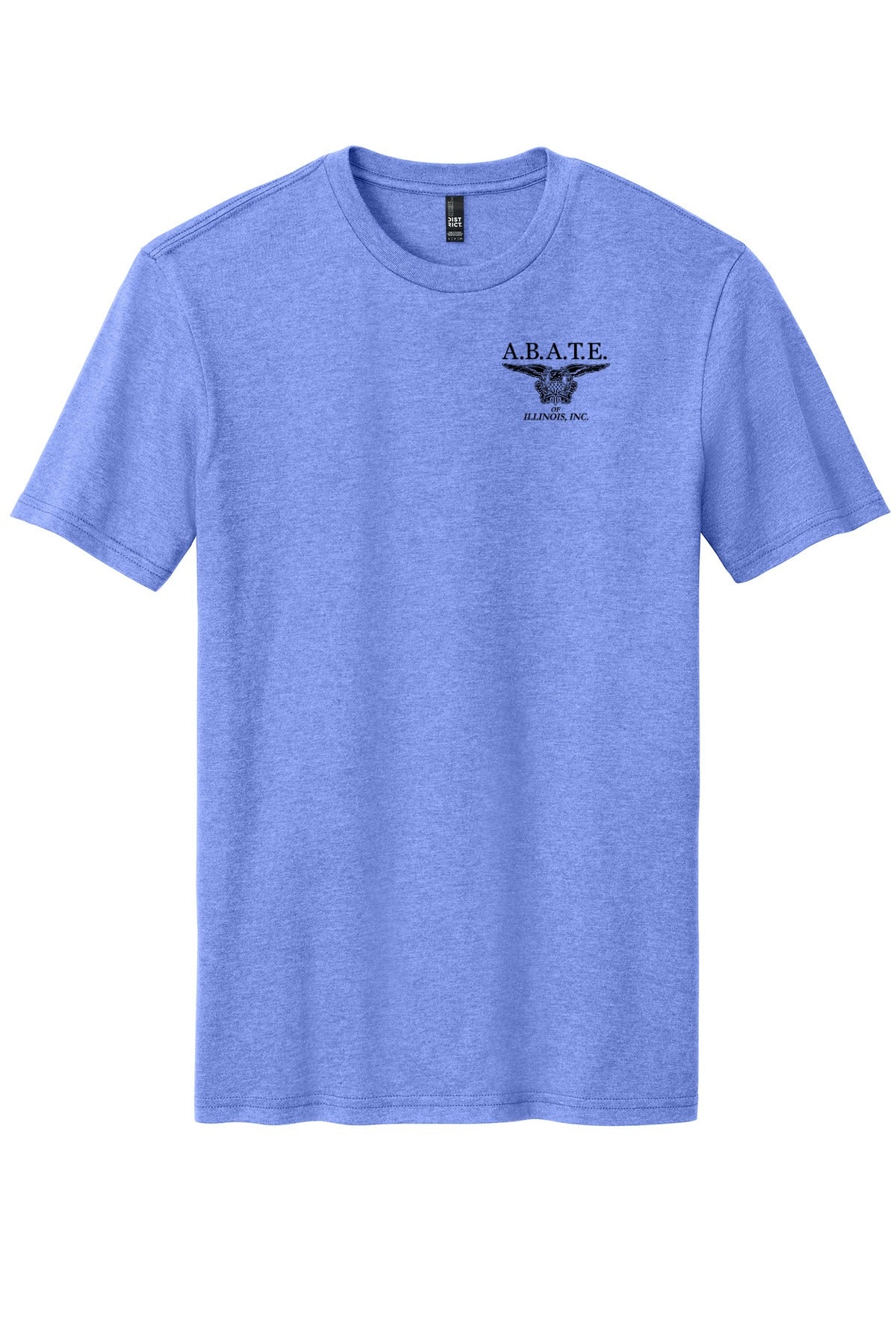 Abate Design 01 District Perfect Blend CVC Tee DM108 Electric Purple Heather front