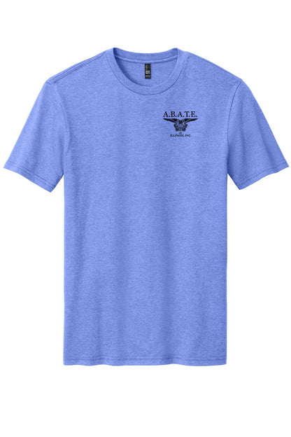 Abate Design 01 District Perfect Blend CVC Tee DM108 Electric Purple Heather front
