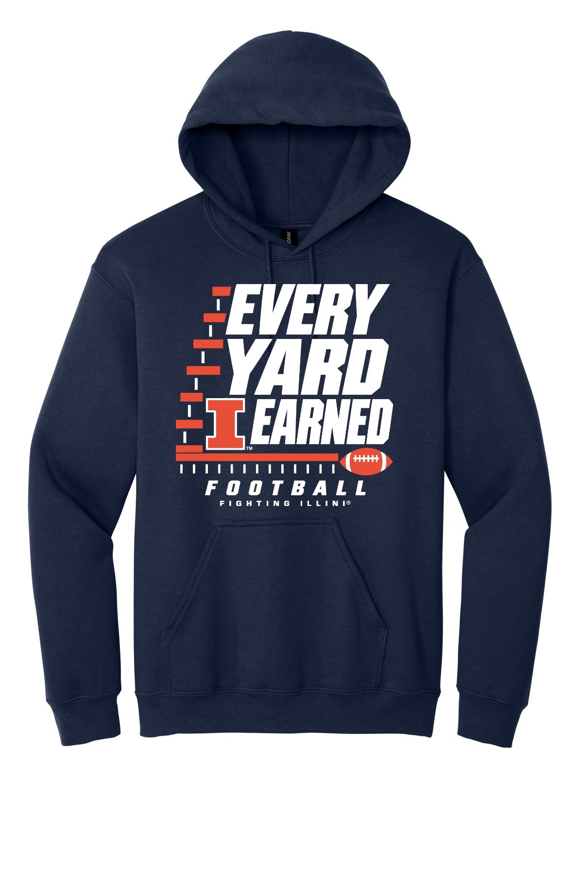 Fighting Illini - Every Yard Earned - 18500 Navy