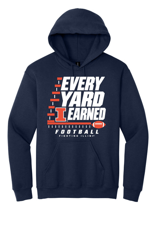 Fighting Illini - Every Yard Earned - 18500 Navy