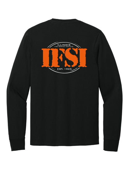 IFSI Webstore - Port & Company Long Sleeve Core Cotton Tee - 2026 Teach Train - PC54LS [Jet Black] Back