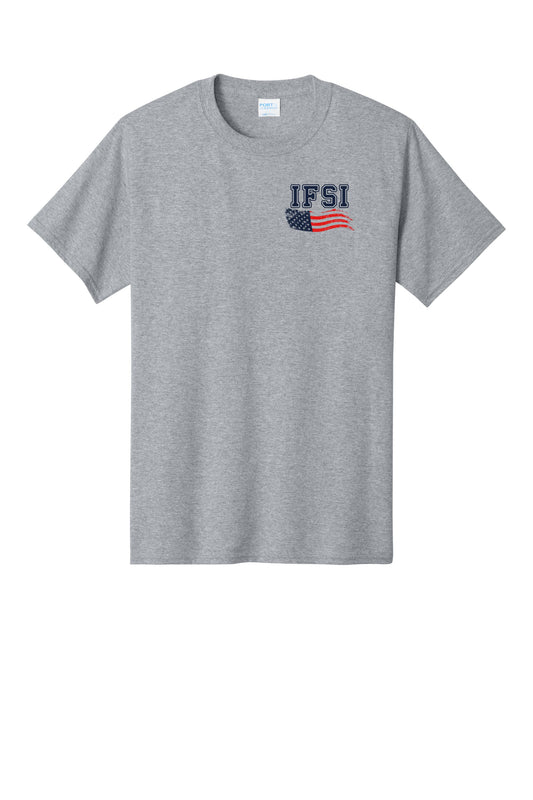 IFSI Webstore - Port & Company Core Cotton Tee - 2026 Maltese Flag - PC54 [Athletic Heather] Front