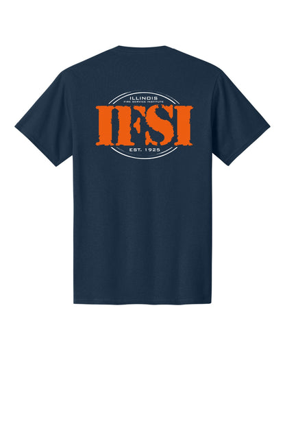 IFSI Webstore - Port & Company Core Cotton Tee - 2026 Teach Train - PC54 [Navy] Back
