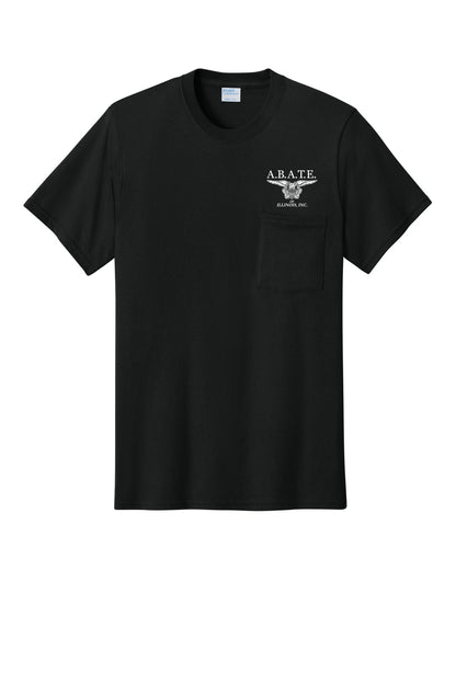 Abate Design 01 Pocket Tee Jet Black front