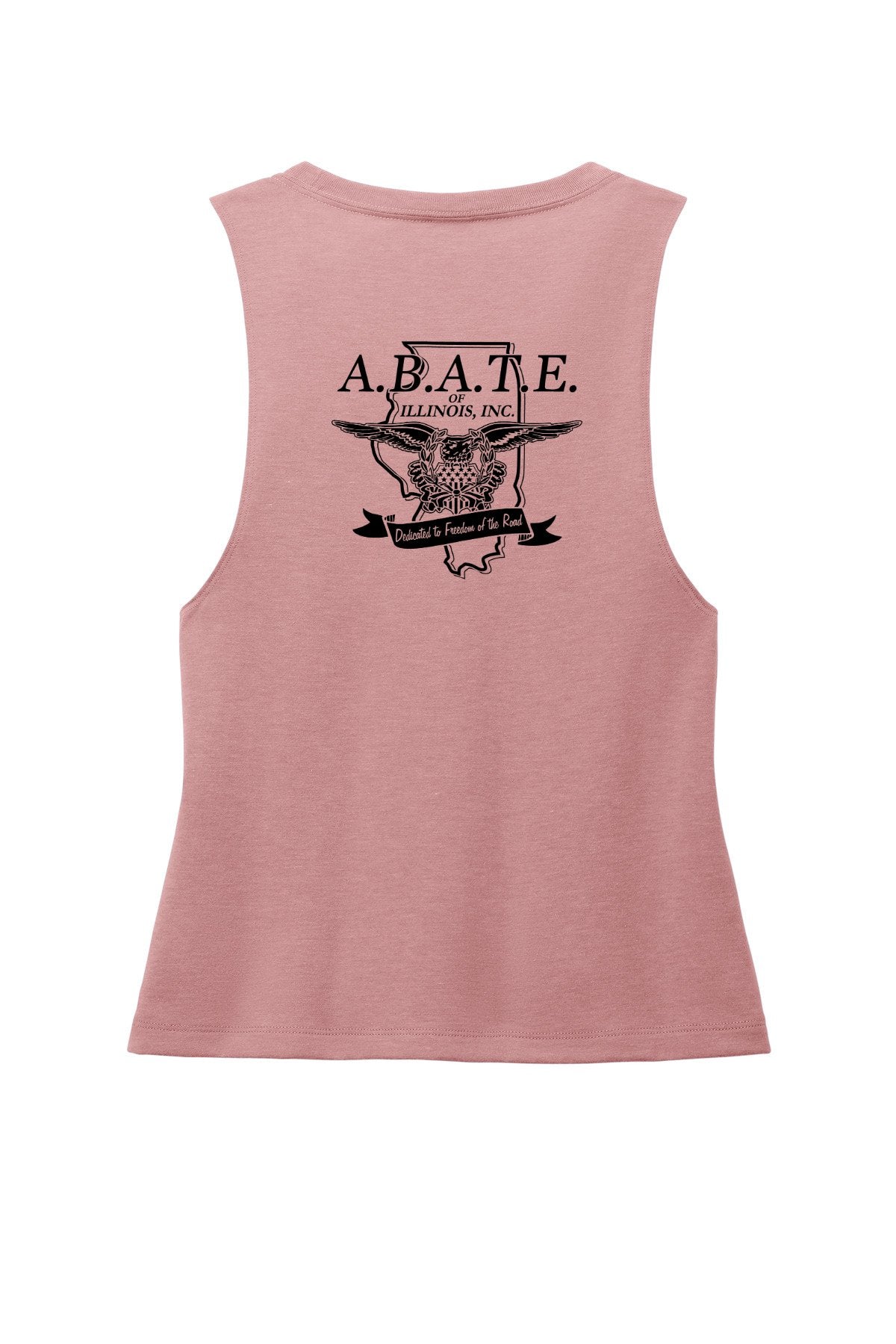 Abate Design 01 Allmade Women's Tri-Blend Muscle Tank Vintage Rose back