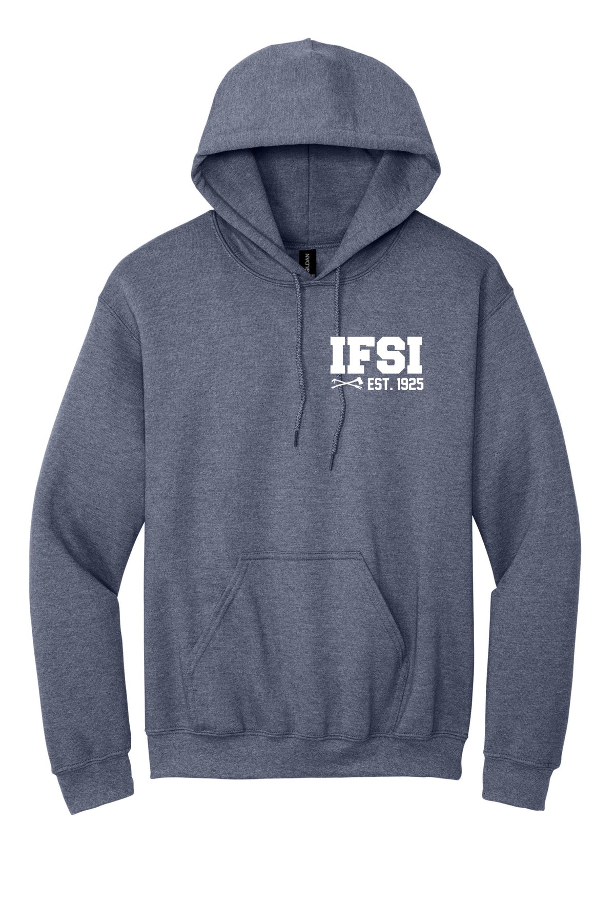 IFSI Webstore - Gildan Heavy Blend Hooded Sweatshirt - 2026 Never Stop Training - 18500 [Heather Dark Navy] Front