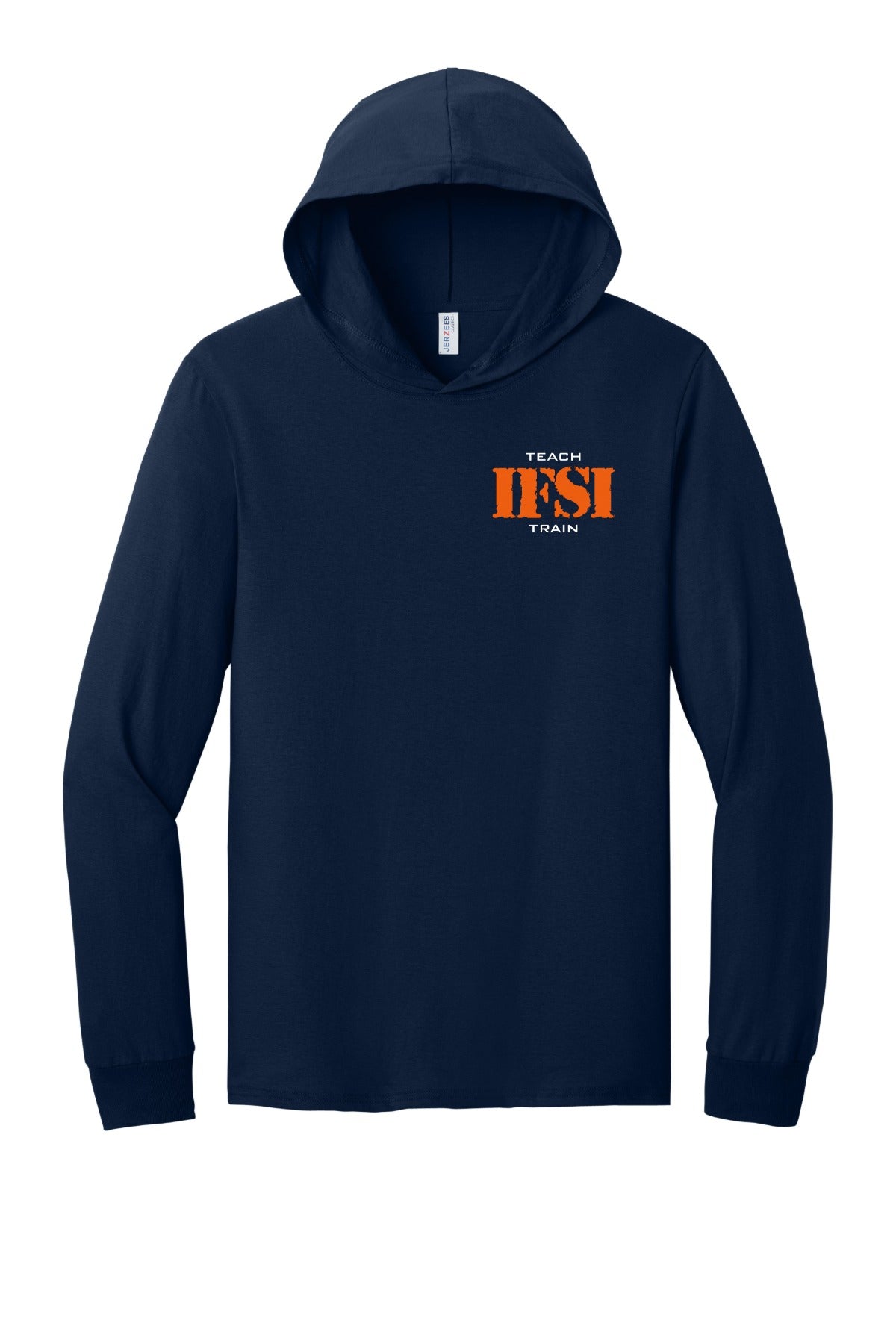IFSI Webstore - Jerzees Classics Unisex Cotton Long Sleeve Hooded T-Shirt - 2026 Teach Train - 363LH [J. Navy] Front
