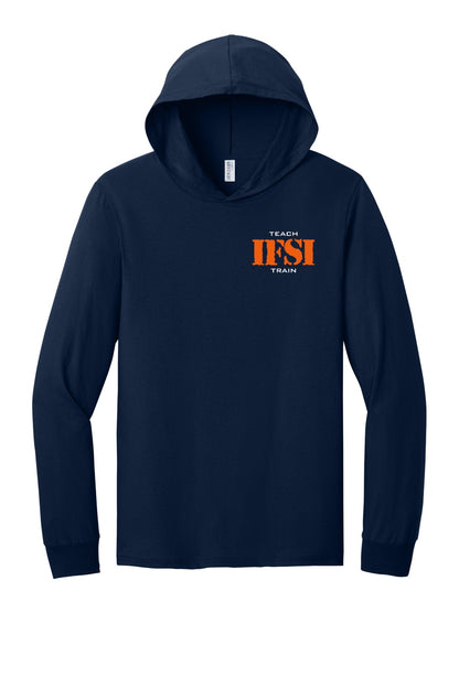 IFSI Webstore - Jerzees Classics Unisex Cotton Long Sleeve Hooded T-Shirt - 2026 Teach Train - 363LH [J. Navy] Front
