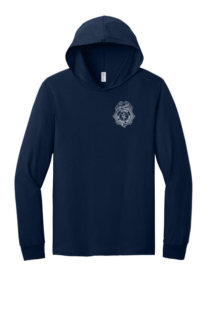 IFSI Webstore - Jerzees Classics Unisex Cotton Long Sleeve Hooded T-Shirt - 2026 Can't Predict - 363LH [J. Navy] Front