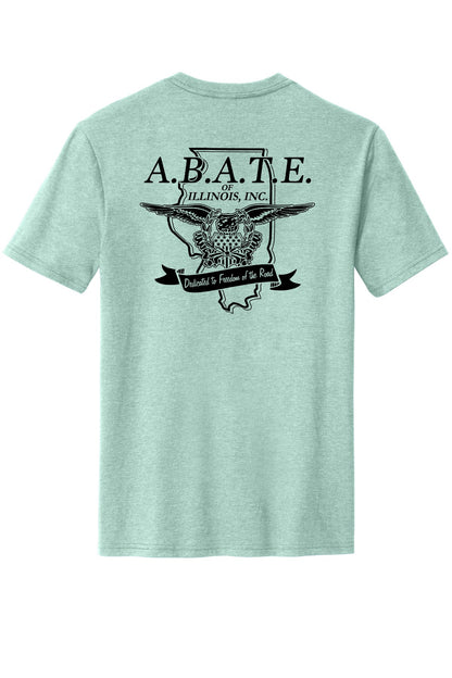 Abate Design 01 District Perfect Blend CVC Tee DM108 Heathered Dusty Sage back