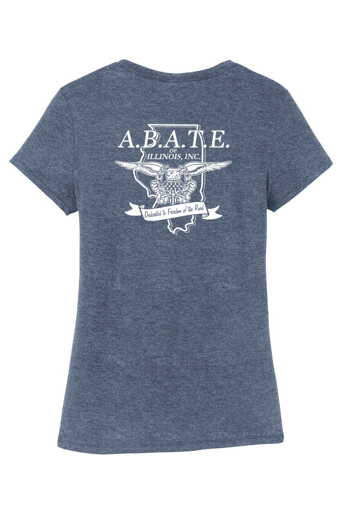 Abate Design 01 District Women's Perfect Tri Tee Navy Frost back