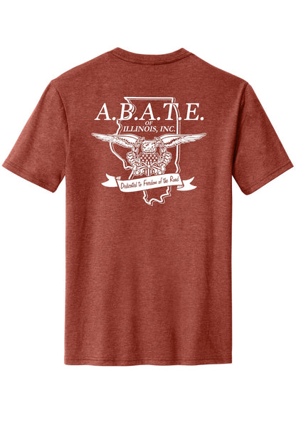 Abate Design 01 District Perfect Blend CVC Tee DM108 Heathered Russet back