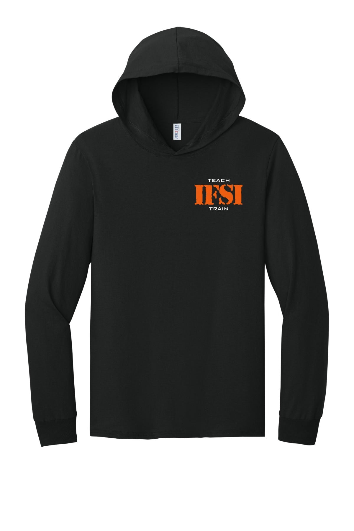 IFSI Webstore - Jerzees Classics Unisex Cotton Long Sleeve Hooded T-Shirt - 2026 Teach Train - 363LH [Black Ink] Front